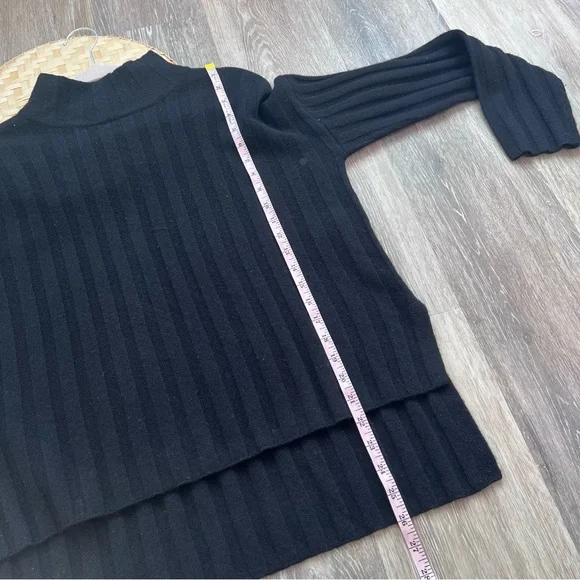 Aritzia the group by Babaton black wool & cashmere ribbed turtleneck sweater - Picture 3 of 7